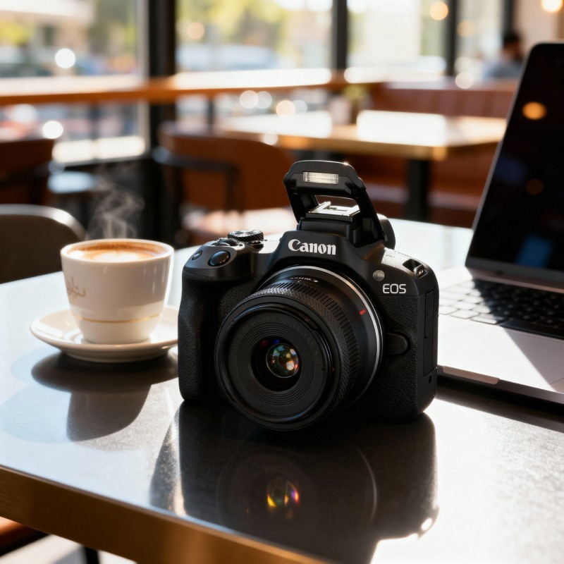 تصميم إعلان كاميرا كانون EOS – إبداع بعدسة احترافية