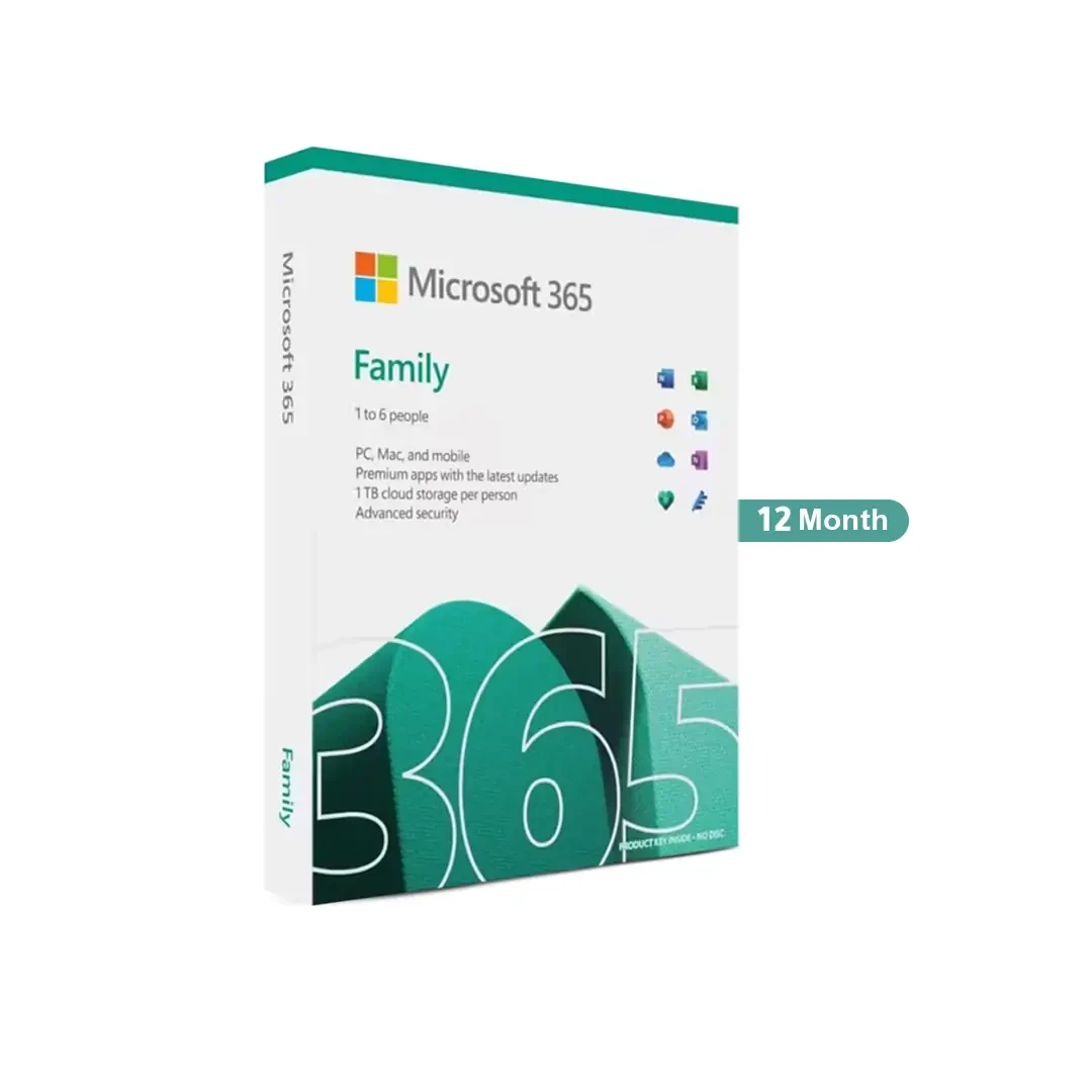 Microsoft 365 Family – 12-Month Subscription